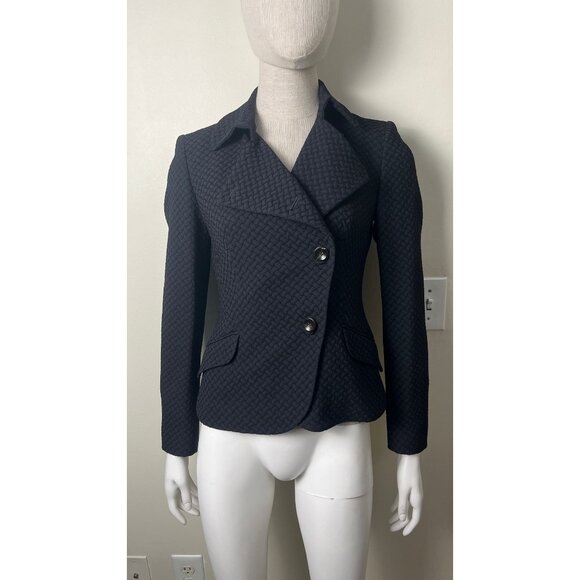 Piazza Sempione Jackets & Blazers - PIAZZA SEMPIONI BLACK QUILTED MOTO TRENCH 40 4